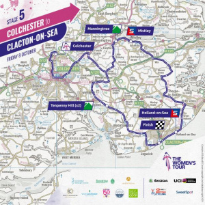 Women's Tour 2021 Stage 5 Map