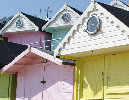 Walton beach huts