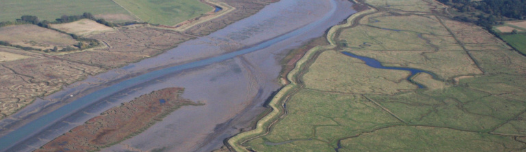 Howlands Marsh Nature Reserve aerial Terry Joyce 768x222