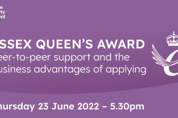 Virtual drop-in opportunity for businesses interested in self-promotion, through the Queen’s Award