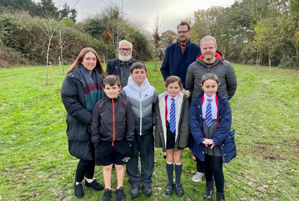 Pupils help to plant 150 trees as a legacy for Clacton's anniversary