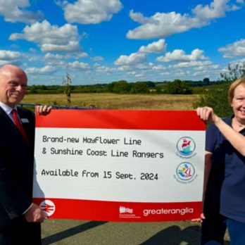 Greater Anglia launches new Ranger tickets for use on the Mayflower and Sunshine Coast lines.