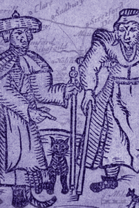 Detail from a pamphlet reporting on the trials of several women in 1618, showing how the popular press depicted female witches (courtesy of the British Library C.27.b.35).Witchcraft Beliefs