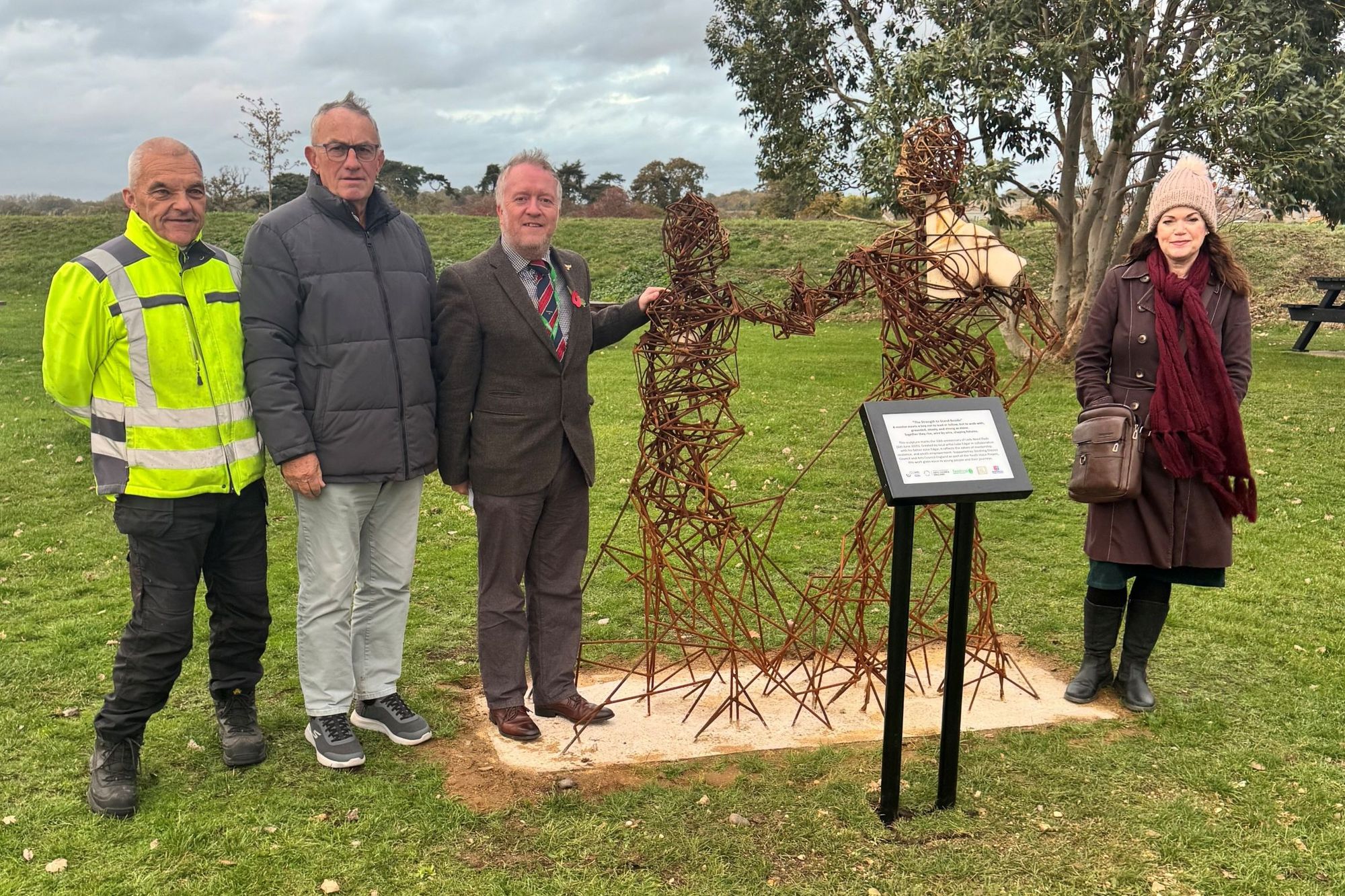 Sculpture unveiling in Brightlingsea November 2025