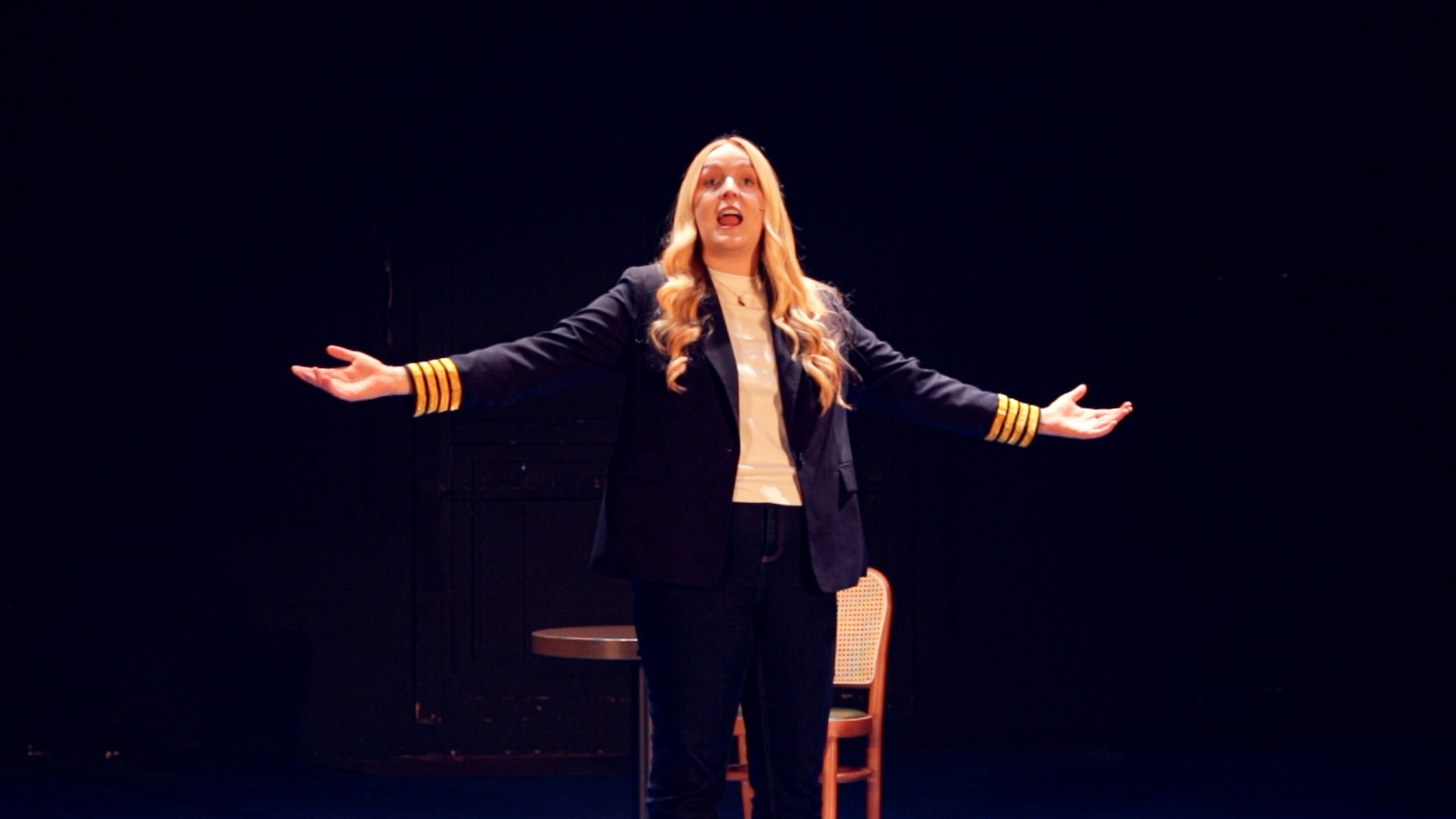 Bryony Diss takes on the role of Captain Beverley Bass. Image: TDC